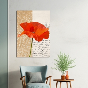 Floral art print and canvas, Poppy III by Elena Dolci