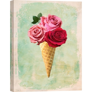 Modern floral art print and canvas, Surprise I by Teo Rizzardi