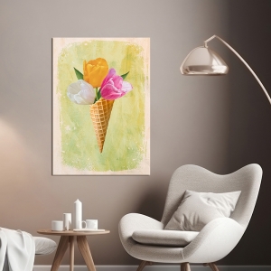 Modern floral art print and canvas, Surprise II by Teo Rizzardi