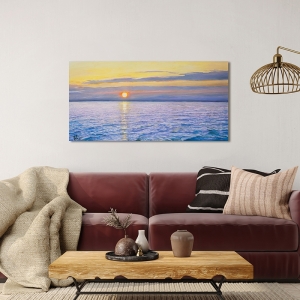 Art print and canvas, Morning by the sea by Adriano Galasso