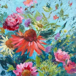 Art print, Wild and Wonderful Flowers III by Nel Whatmore
