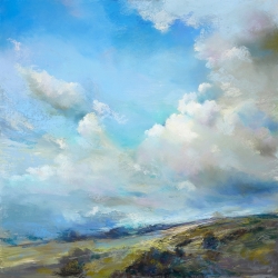 Kunstdruck, Leinwandbild, Wolken im Nordwind von Nel Whatmore