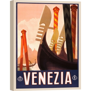 Cartel y poster vintage, lienzo y lámina, Venezia