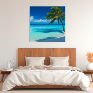 Tropical seaside print, Serenity Cove II by Dario Marzi