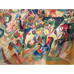 Tableau sur toile, Draft 3 to Composition VII de Wassily Kandinsky