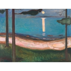 Kunstdruck, Leinwandbild, Mondlicht von Edvard Munch