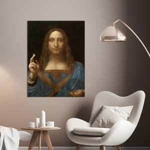 Tableau sur toile, affiche, Salvator Mundi, de Leonardo da Vinci