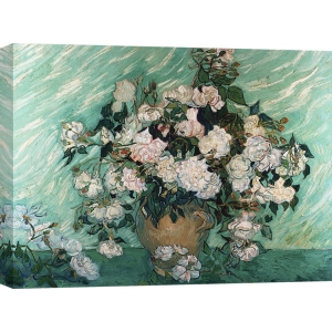 Cuadro en canvas. Vincent van Gogh, Jarrón con rosas