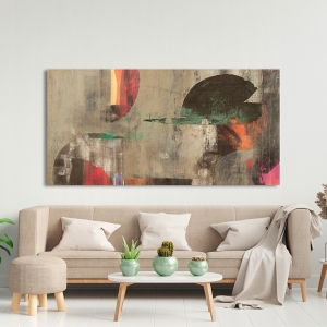 Abstract canvas, neutral colors, Constellation by Peter Winkel