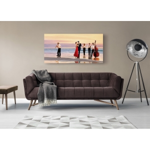 Moderne Leinwandbilder mit Frauen. Benson, Romance on the beach