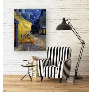 Wall art print and canvas. Vincent van Gogh, Cafe Terrace at Night