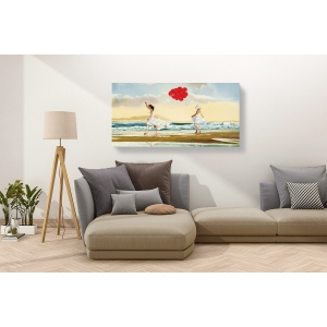 Wall art print and canvas. Pierre Benson, Collecting waves