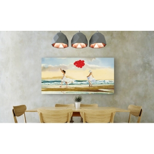 Wall art print and canvas. Pierre Benson, Collecting waves