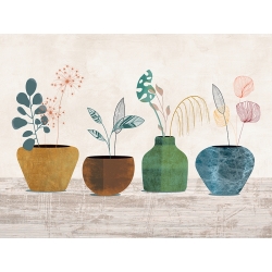 Minimalist print with flowers, Elements of Nature, Sayaka Miko