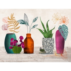 Tableau sur toile et affiche, Modern Ikebana de Sayaka Miko