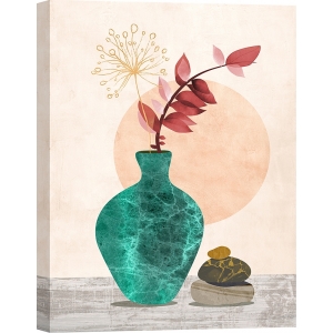 Nordic print with flowers, Modern Ikebana I by Sayaka Miko