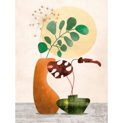 Tableau scandinave fleurs, Modern Ikebana III de Sayaka Miko