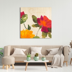 Floral art print and canvas, Careless Summer II by Teo Rizzardi