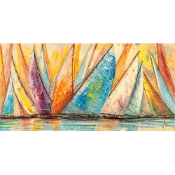 Art print and canvas, Multicoloured sails by Luigi Florio