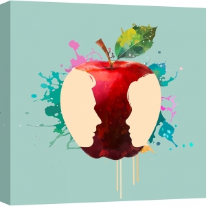 Cuadro Pop Art con manzana, Love Apple I de Steven Hill