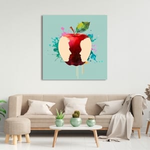 Tableau Pop Art sur toile et affiche, Love Apple I de Steven Hill