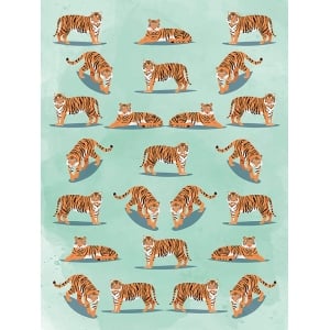 Tiger Kunstdruck, Leinwandbild Wildlife pattern II, Steven Hill