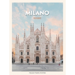 Poster, print and canvas, Milano: Duomo by Atelier Deco