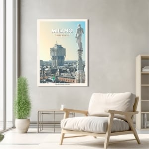 Stampa, poster, quadro su tela, Milano: Torre Velasca