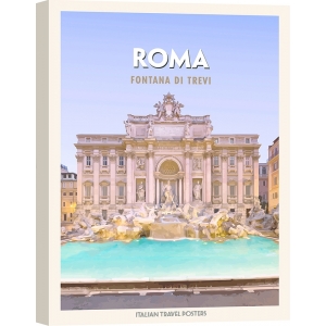 Poster, Kunstdruck, Leinwandbild Roma: Fontana di Trevi