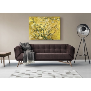 Wall art print and canvas. Vincent van Gogh, Van Gogh Deco – Almond blossom (gold variation)