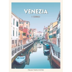 Tableau sur toile, poster et affiche, Venezia: I canali