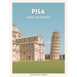 Stampa, poster, quadro su tela, Pisa: Piazza dei miracoli