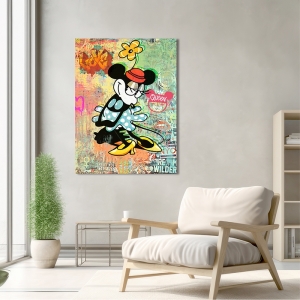 Art print and canvas, Pop Art Minnie by Eric Chestier