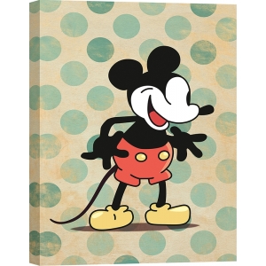 Kunstdruck, Leinwandbild Polka Dot Vintage Mickey, Eric Chestier