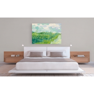 Wall art print and canvas. Vincent van Gogh, Green Wheat Fields, Auvers