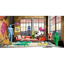 Pop Art Leinwandbild, Kunstdruck Loft in NYC, Gerard Madau