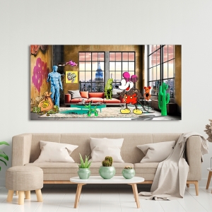 Quadro Pop Art, stampa su tela, Loft in NYC di Gerard Madau