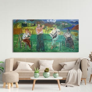 Tableau sur toile, Musiciens à la campagne de Raoul Dufy