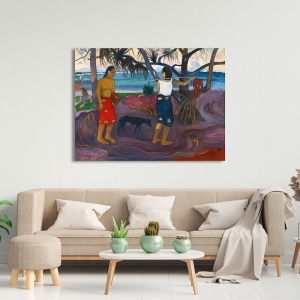 Art print Paul Gauguin, I Raro Te Oviri (Under the Pandanus)