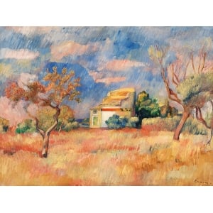 Art print and canvas, Dovecote at Bellevue, Renoir