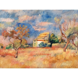 Cuadro en lienzo y lámina, Palomar en Bellevue, Renoir