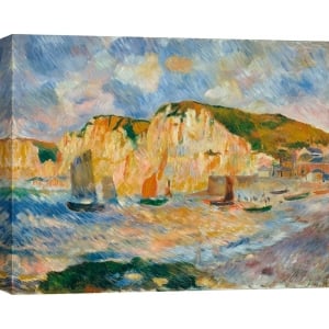 Tableau sur toile et affiche, Mare e scogliere, Francia, Renoir