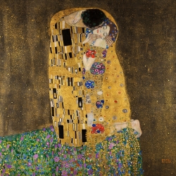 Tableau sur toile et affiche, Le baiser de Gustav Klimt