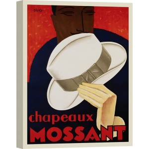 Quadro, stampa su tela. Olsky, Chapeaux Mossant, 1928