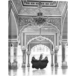 Tableau fashion, Palais à Jaipur, Inde (BW) de Pangea Images