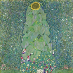 Quadro, stampa su tela, Girasole di Gustav Klimt