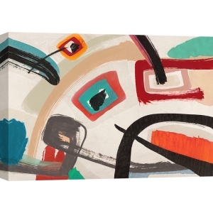 Cuadro abstracto moderno en canvas. Teo Vals Perelli, Colored Optimism