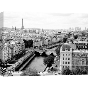 Cuadro en canvas, poster Paris. Ratsenskiy, Vista de Paris y el Sena