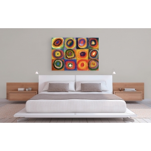 Wall art print and canvas. Wassily Kandinsky, Squares with Concentric Circles