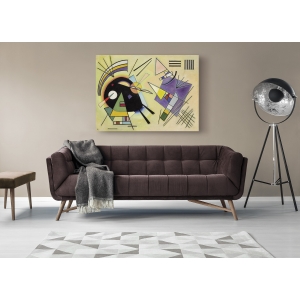 Wall art print and canvas. Wassily Kandinsky, Nero e viola